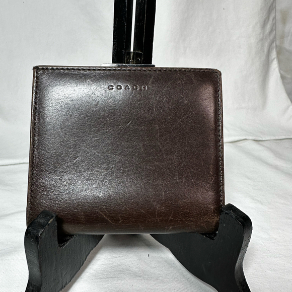 Coach Wallet Leather Brown - Picture 1 of 7